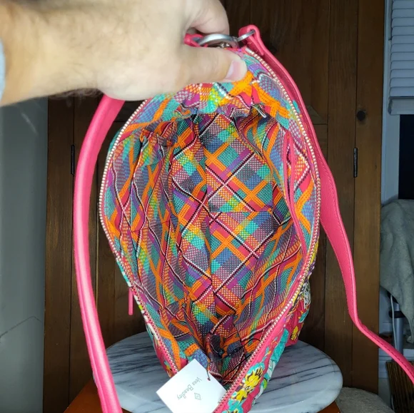 Vera Bradley Floral Pink Shoulder Bag - Picture 14 of 17